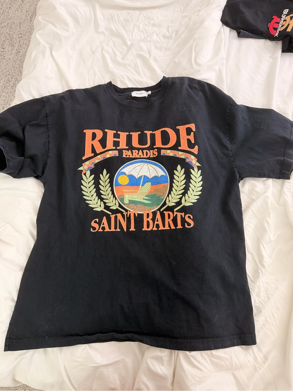 RHUDE Saint Barts Black Graphic Tee Men’s